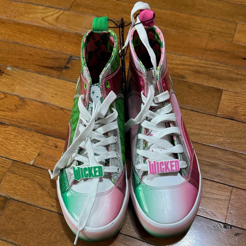 Vibrant Multicolor High-Top Sneakers wicked